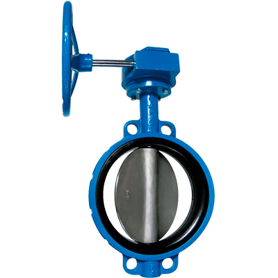 Rubber-lined butterfly valve